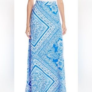 Lilly Pulitzer Skirts Blue Water Open Crush Maxi Skirt